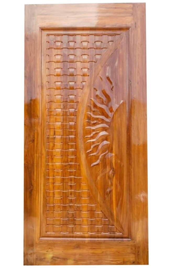 7 feet teak wooden door